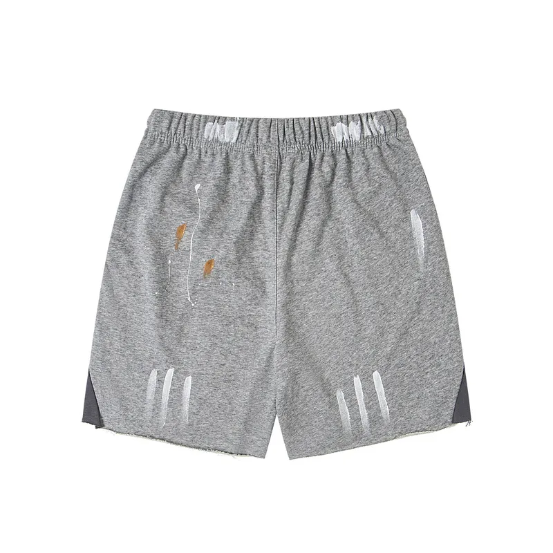 GD01# P144 S-XL Gallery Dept American fashion brand high-quality hand-painted splash-ink stitching casual loose shorts